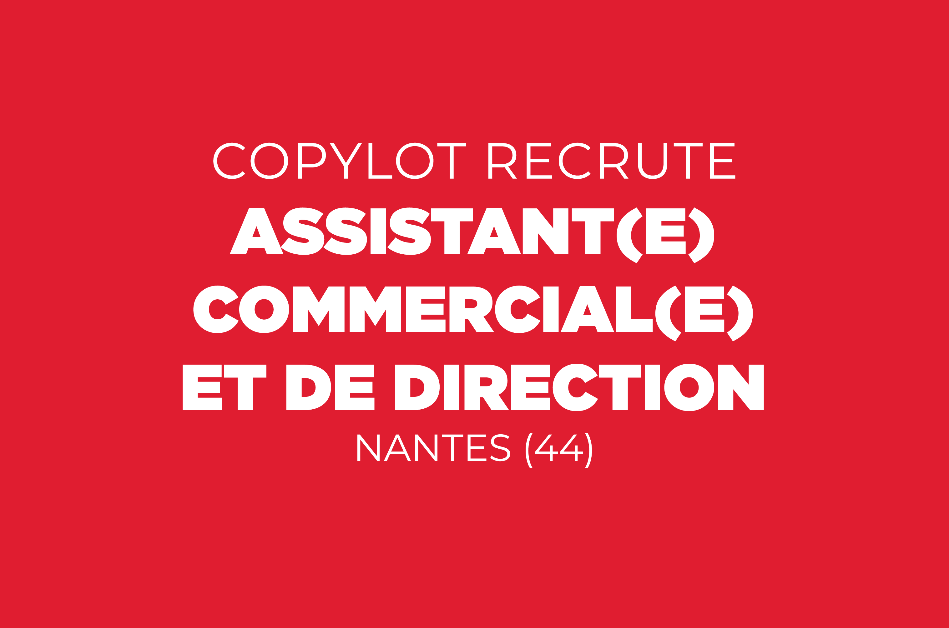 Assistant(e) commercial(e) et de direction