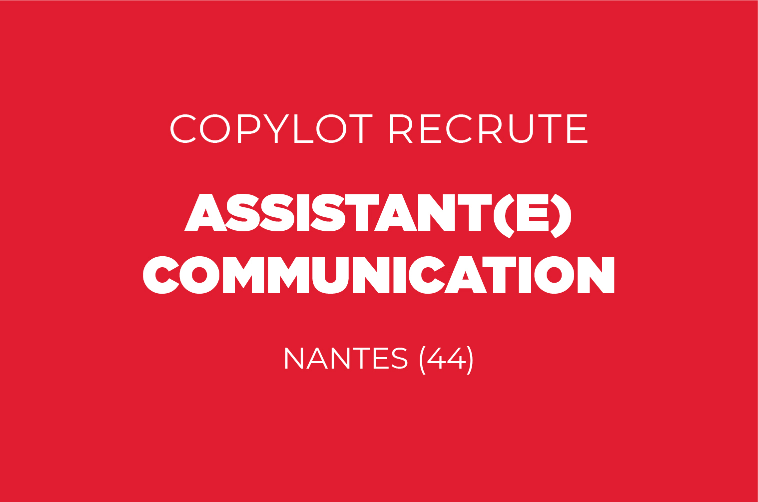 Assistant(e) Communication - Stage