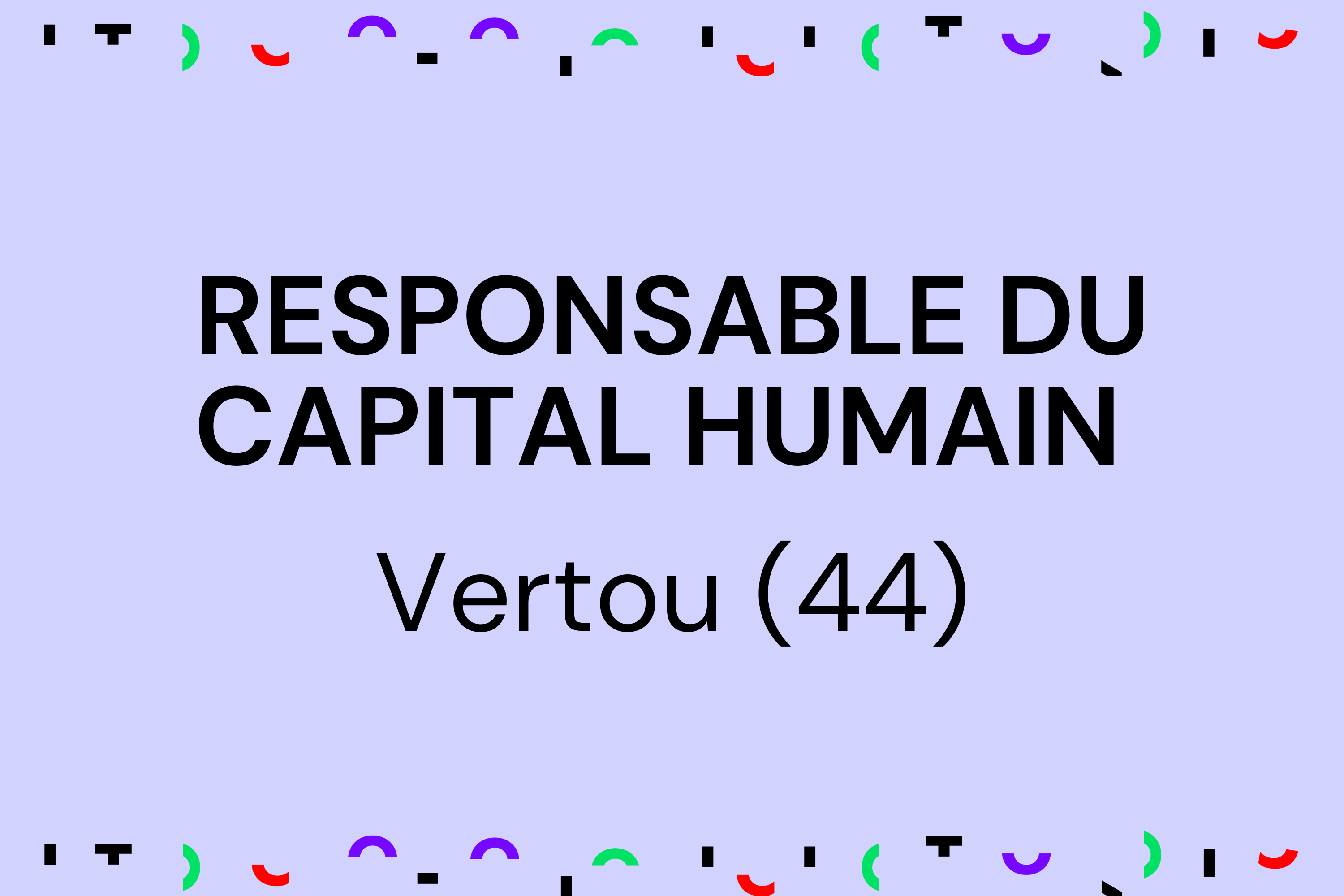 offre Responsable du Capital Humain